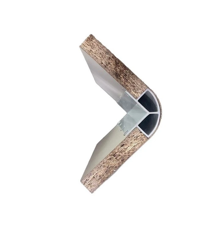 Extruded Furniture Board Arc Curved Corner Profile